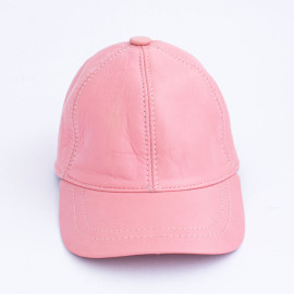 کلاه چرم طبیعی گوسفندی صورتی با آستر کرکی | مناسب فصل پاییز و بهار