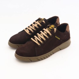 کفش چرم طبیعی مردانه اسپرت طرح تیمبرلند قهوه‌ای