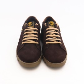 کفش چرم طبیعی مردانه اسپرت طرح تیمبرلند قهوه‌ای