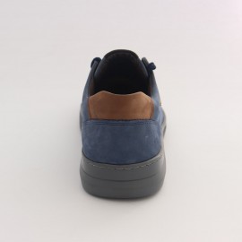 کفش چرم طبیعی مردانه اسپرت طرح تیمبرلند آبی