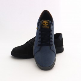 کفش چرم طبیعی مردانه اسپرت طرح تیمبرلند آبی