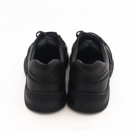 کفش چرم طبیعی مردانه اسپرت مدل آیدین مشکی