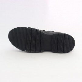 کفش چرم طبیعی مردانه اسپرت مدل آیدین مشکی