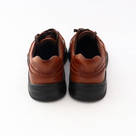 کفش چرم طبیعی مردانه اسپرت مدل آیدین عسلی