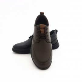 کفش چرم طبیعی مردانه راحتی مدل ارشیا قهوه‌ای arshia