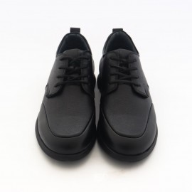 کفش چرم طبیعی مردانه راحتی مدل ارشیا مشکی arshia