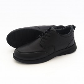 کفش چرم طبیعی مردانه راحتی مدل ارشیا مشکی arshia