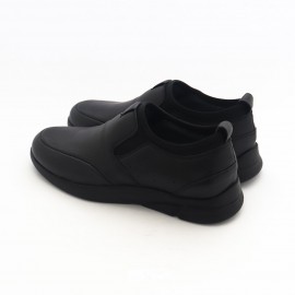 کفش چرم طبیعی مردانه راحتی مدل آرشام مشکی arsham