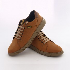 کفش چرم طبیعی مردانه اسپرت طرح تیمبرلند عسلی