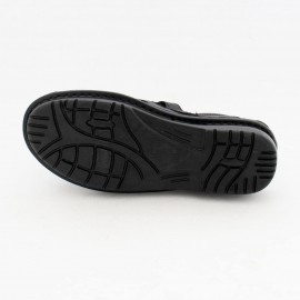 کفش چرم طبیعی مردانه تابستانی مدل آریا مشکی