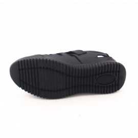 کفش چرم طبیعی مردانه تابستانی مدل آراز مشکی