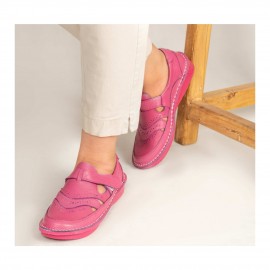 کفش طبی چرم طبیعی زنانه تابستانی مدل پریا مشکی paria