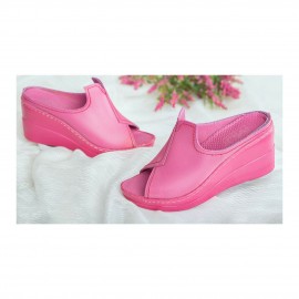 صندل طبی چرم طبیعی زنانه مدل دریا کد 212 صورتی Draya