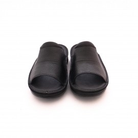 صندل چرم طبیعی مردانه مدل پویا مشکی pouya کد 330