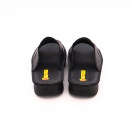 صندل چرم طبیعی مردانه مدل پویا مشکی pouya کد 330