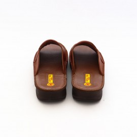 صندل چرم طبیعی مردانه مدل پویا عسلی pouya کد 330