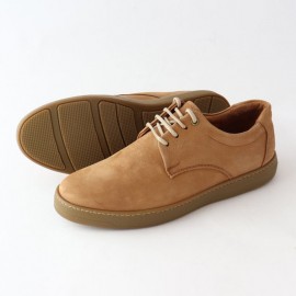 کفش چرم طبیعی مردانه راحتی مدل پرهام عسلی parham 