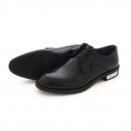 کفش چرم طبیعی مردانه مجلسی مدل رامبد مشکی rambod