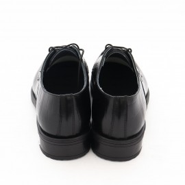 کفش چرم طبیعی مردانه مجلسی مدل رامبد مشکی rambod