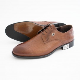 کفش چرم طبیعی مردانه مجلسی مدل وانیتار عسلی vanitar