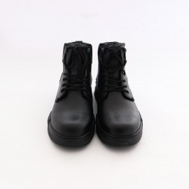 نیم بوت چرم طبیعی مردانه مدل مانی مشکی mani