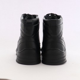 نیم بوت چرم طبیعی مردانه مدل مانی مشکی mani