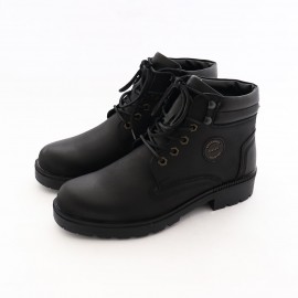 نیم بوت چرم طبیعی مردانه مدل فرید مشکی farid