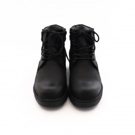 نیم بوت چرم طبیعی مردانه مدل فرید مشکی farid