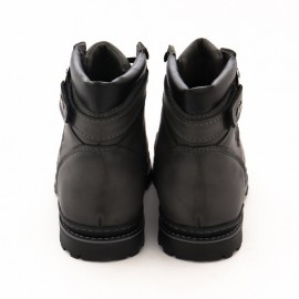 نیم بوت چرم طبیعی مردانه مدل کت طوسی cat