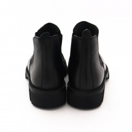 نیم بوت چرم طبیعی مردانه مدل ایاز مشکی ayaz