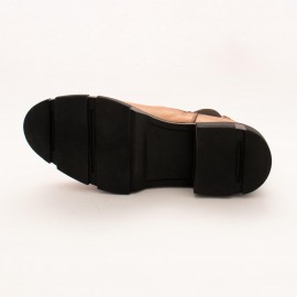 نیم بوت چرم طبیعی مردانه مدل ایاز عسلی ayaz