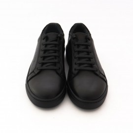 کفش چرم طبیعی مردانه اسپرت مدل ساتیار مشکیsatyar