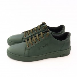 کفش چرم طبیعی مردانه اسپرت مدل ساتیار سبز satyar