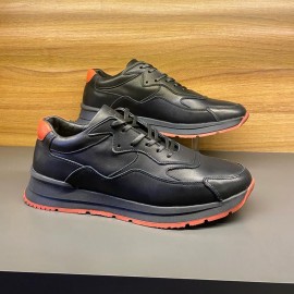 کفش چرم طبیعی مردانه اسپرت مدل الوین مشکی elvin