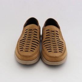 کفش چرم طبیعی نبوک مردانه تابستانی مدل رادمهر خردلی