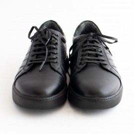 کفش چرم طبیعی مردانه راحتی مدل ونس مشکی vens