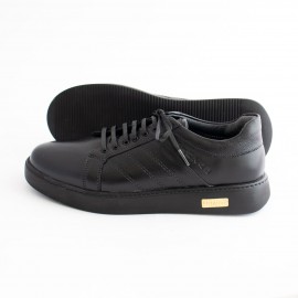 کفش چرم طبیعی مردانه راحتی مدل ونس مشکی vens