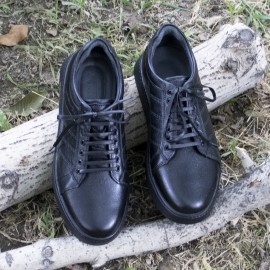 کفش چرم طبیعی مردانه راحتی مدل ونس مشکی vens