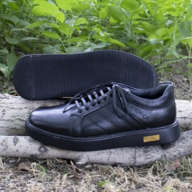 کفش چرم طبیعی مردانه راحتی مدل ونس مشکی vens