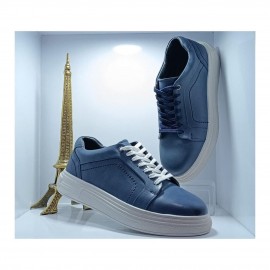 کفش چرم طبیعی اسپورت مدل اونیکس ونس آبی onyx