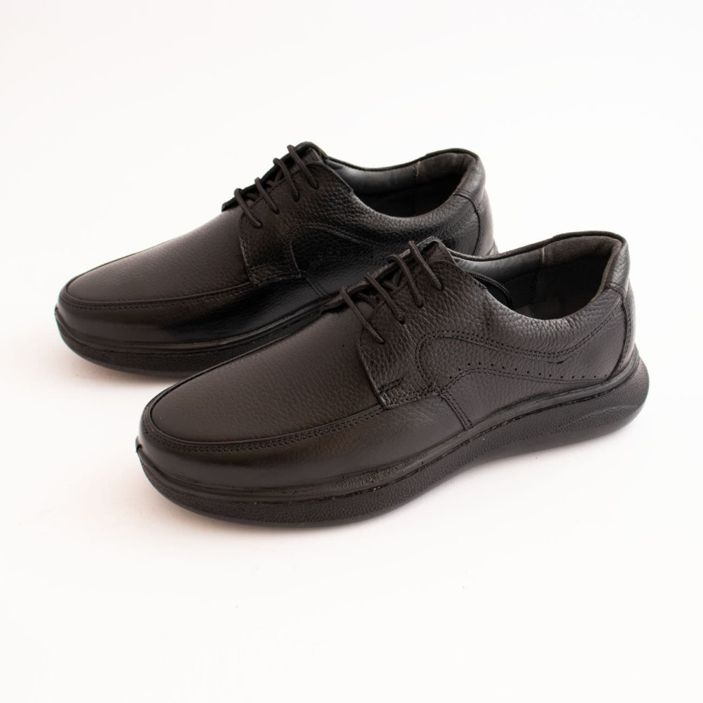 کفش چرم طبیعی مردانه راحتی مدل بلا مشکی bella