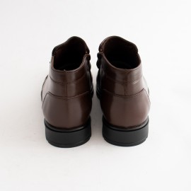 نیم بوت چرم طبیعی مردانه مدل کوشا قهوه‌ای koosha