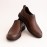 کفش چرم طبیعی مردانه راحتی مدل الوند قهوه‌ای بی‌بند alvand