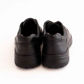 کفش چرم طبیعی مردانه اسپرت مدل اهورا مشکی ahoora