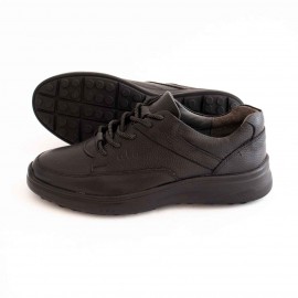 کفش چرم طبیعی مردانه اسپرت مدل اهورا مشکی ahoora