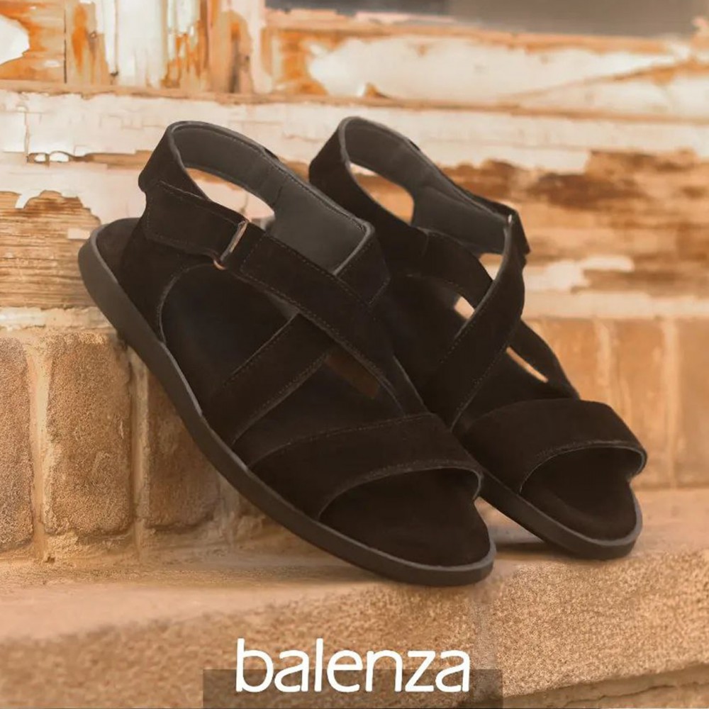 کفش چرم طبیعی مردانه تابستانی مدل دی دو مشکی هورس D2