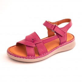 کفش طبی چرم طبیعی زنانه تابستانی مدل کلارک دوزی پونه سرخابی pooneh