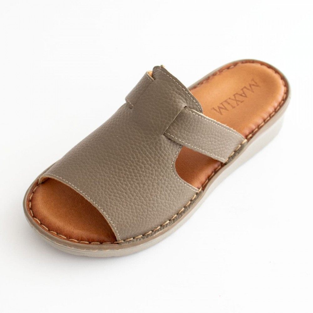 صندل طبی چرم طبیعی زنانه مدل کمند ویزون kamand