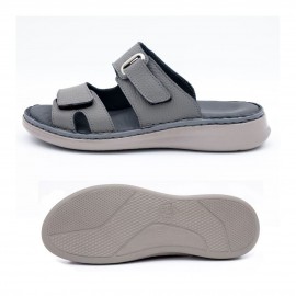 صندل طبی چرم طبیعی زنانه مدل زد 4 طوسی Z4