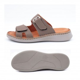 صندل طبی چرم طبیعی زنانه مدل زد 4 ویزون Z4